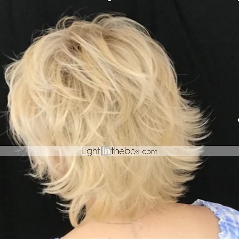 Parrucche sintetiche Riccio Taglio asimmetrico Parrucca Corto Biondo Capelli sintetici 6 pollice Per donna Classico squisito Soffice Biondo del 2026 a $32.99 –P2