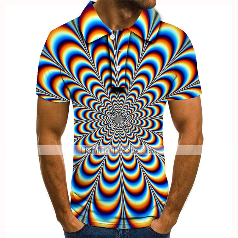 Voor heren Amerikaanse vlag veteranen Poloshirts Golfshirt Korte mouw Poloshirt Overhemden met kraag Casual Streetwear Vakantiekleding Feestoutfits Knop 3D-afdrukken A Zee blauw Zwart 2025 - $22.99 –P1