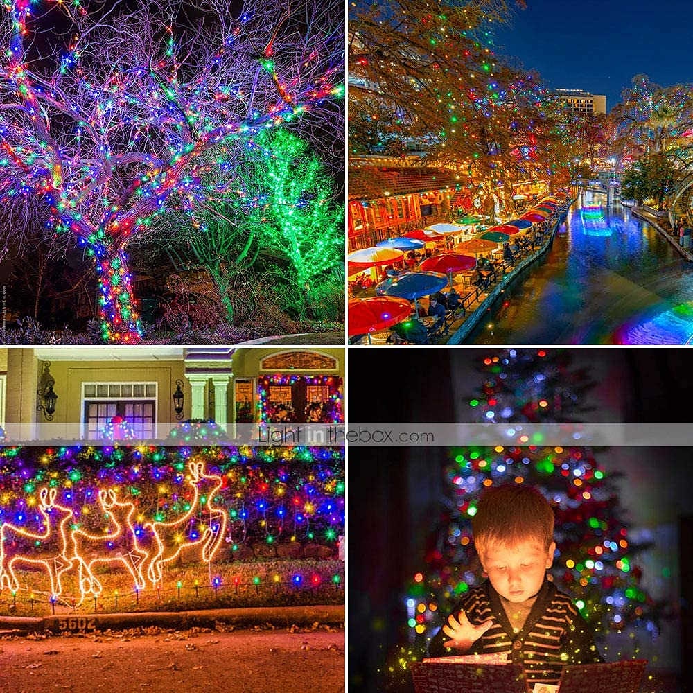 Outdoor Solar String Lights 100M 800LED 50M 500LED Upgraded Fairy Christmas String Lights Ambiance Lighting for Outdoor Patio Lawn Remote Control Memory Function IP65 Waterproof Garden Light 2025 - $66.99 –P10