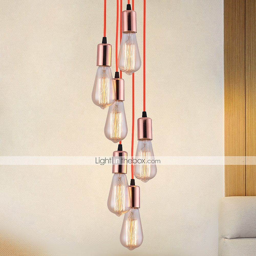 100 cm Cluster Design Pendelleuchte Metall Vintage Country 220-240v 2026 - $97.99 –P2