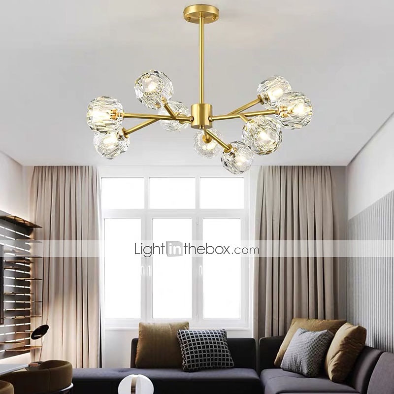 Lampadario di lusso a 9 teste da 80 cm in oro con lampadario di lusso realizzato in ottone di rame di alta qualità, moda moderna 110-120 v 220-240 v del 2025 a $601.99 –P3