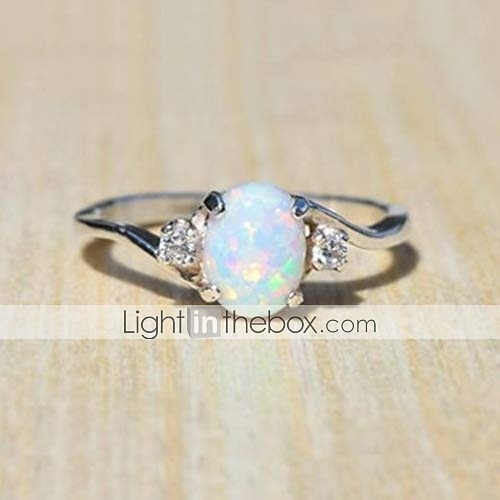 anelli da donna in argento sterling taglio ovale opale di fuoco gioielli squisiti regali di proposta di compleanno anelli per feste di fidanzamento sposa vestito per stupire 2025 del 2025 a $11.99 –P1