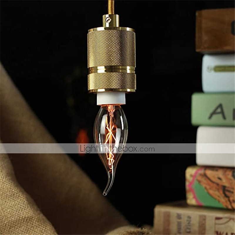 10 stk 40w vintage edison lyspærer antikk glødepære e14 c35l stearinlys pendellampe varm gul 2200-2700k retro dimbar dekorativ 220-240v 2025 - $28.99 –P3