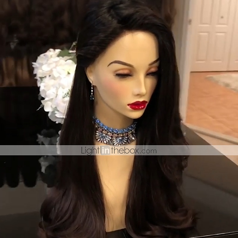 Black Wigs For Women Synthetic Wig Body Wave Middle Part Wig Long Very Long Black Synthetic Hair 26 Inch Women's Middle Part Party Fluffy Black 2025 - $26.99 –P4