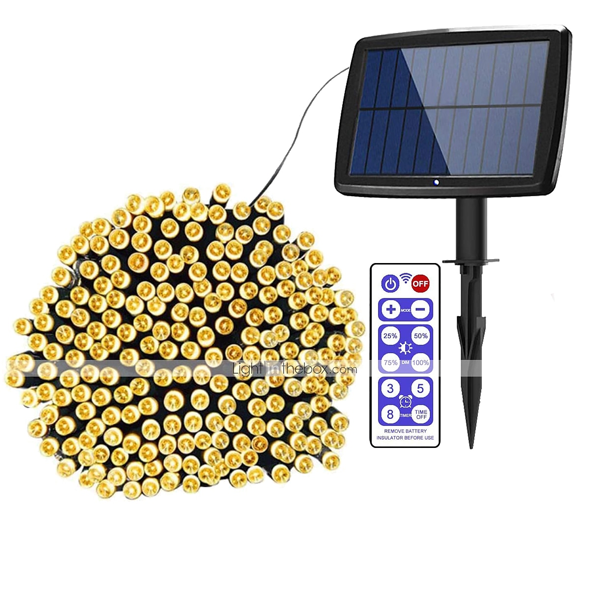 Outdoor Solar String Lights 100M 800LED 50M 500LED Upgraded Fairy Christmas String Lights Ambiance Lighting for Outdoor Patio Lawn Remote Control Memory Function IP65 Waterproof Garden Light 2025 - $66.99 –P1