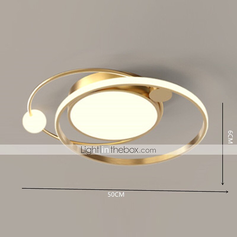 50 cm-es, szabályozható geometriai formák, süllyesztett szerelésű lámpák, fémre festett kivitelben, modern 220-240v-os leddel 2025 - $231.89 –P6