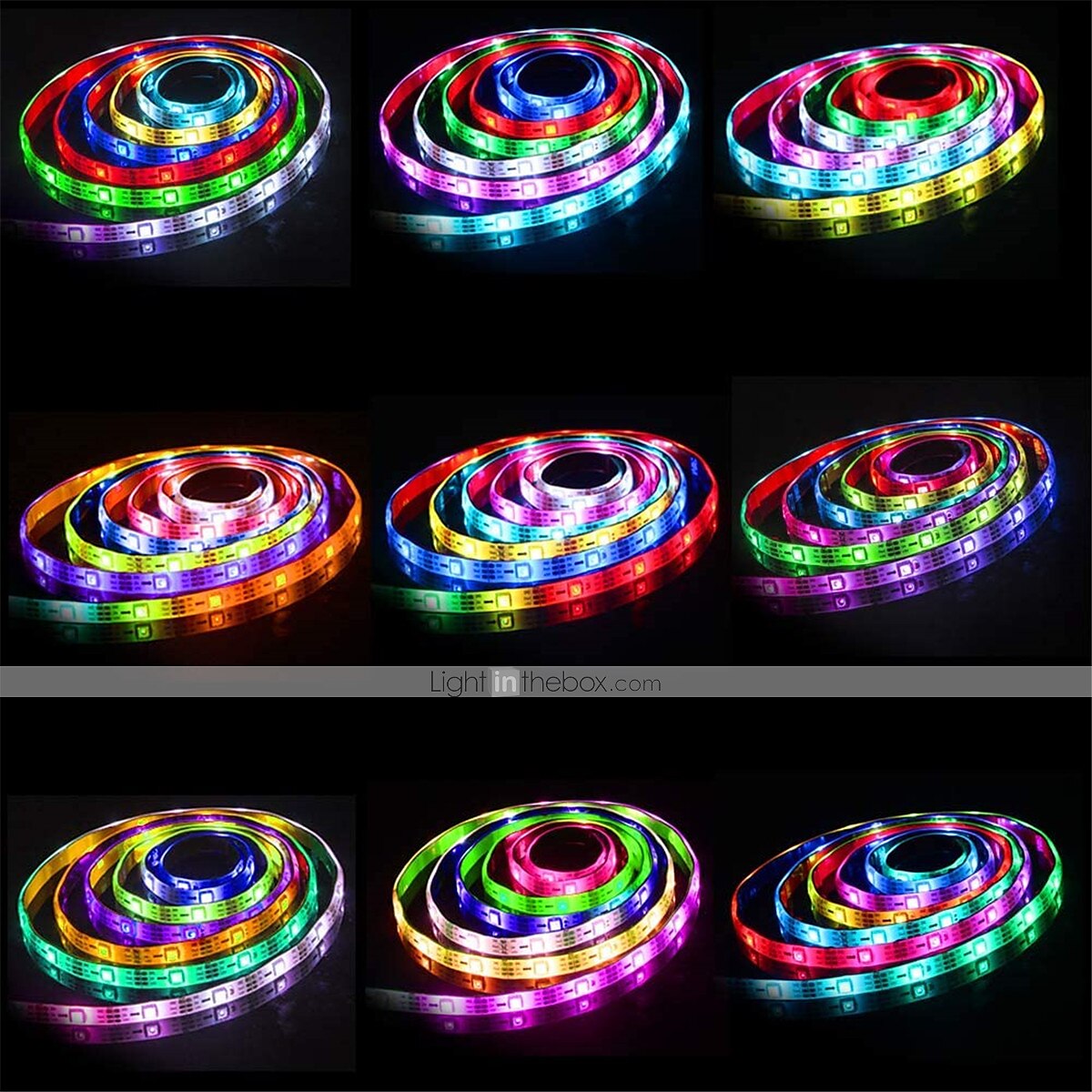 rgbic stripe lys 5m 10m led lys stripe 150-300 lysdioder 16 millioner drømme farge skiftende hjem utendørs dekorasjon vanntett jul 2025 - $30.99 –P8
