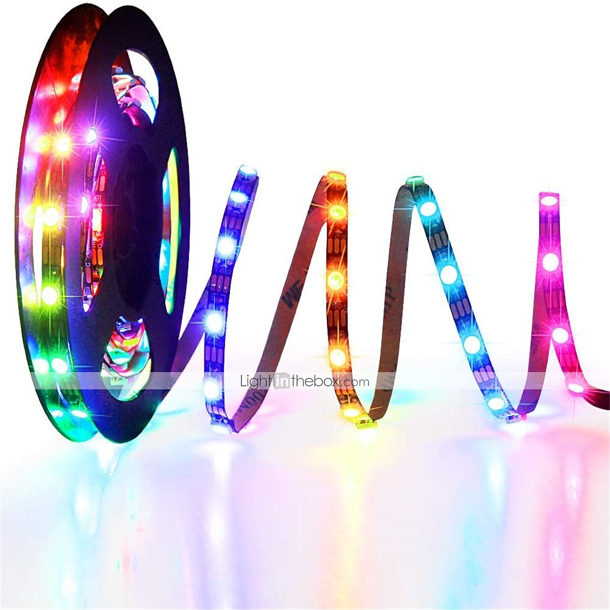 rgbic stripe lys 5m 10m led lys stripe 150-300 lysdioder 16 millioner drømme farge skiftende hjem utendørs dekorasjon vanntett jul 2025 - $30.99 –P5