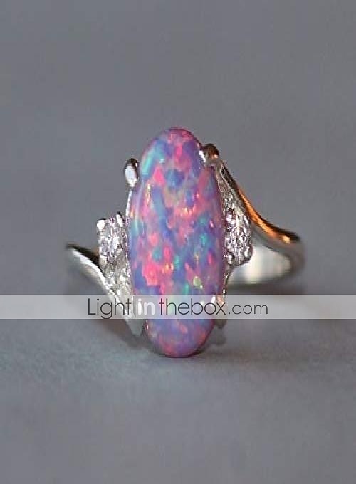anelli da donna in argento sterling taglio ovale opale di fuoco gioielli squisiti regali di proposta di compleanno anelli per feste di fidanzamento sposa vestito per stupire 2025 del 2025 a $11.99 –P3