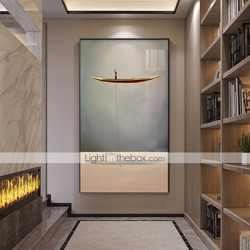 Oil Painting Hand Painted Vertical Abstract Landscape Comtemporary Modern Rolled Canvas (No Frame) 2025 - $65.99 –P3