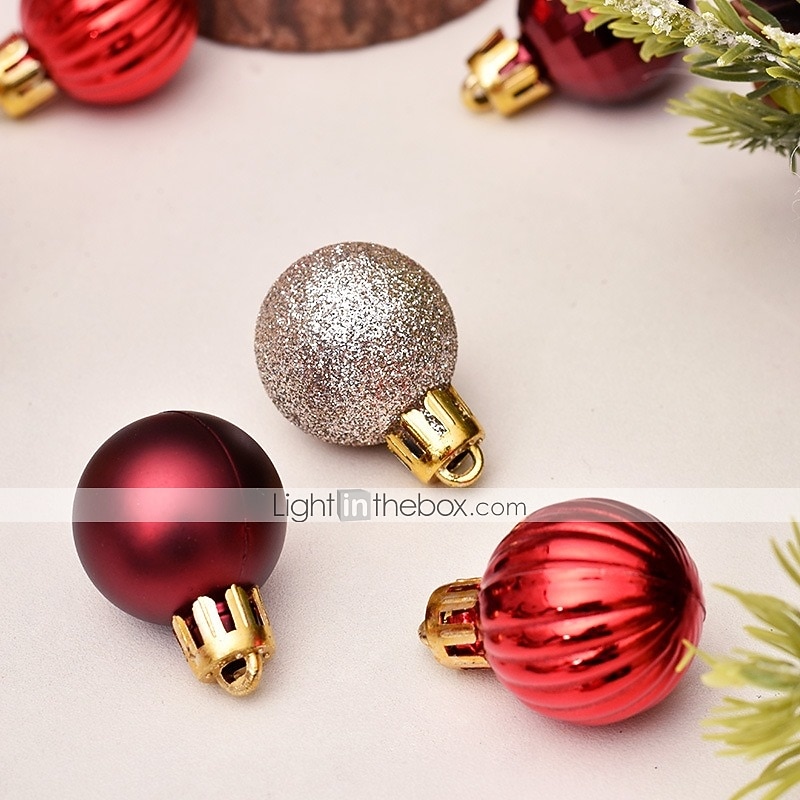 99 globuri de Crăciun, ornamente de Crăciun de 3 cm, decorațiuni suspendate rezistente la spargere pentru brad de Crăciun, sărbători, petreceri și cadouri 2025 - $35.99 –P3