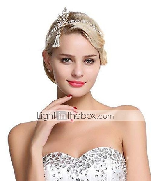 art deco 1920s podzimní svatba flapper velký gatsby listová svatební tiara perlový hlavový doplněk čelenka zlaté šaty které ohromí 2025 - $19.99 –P4