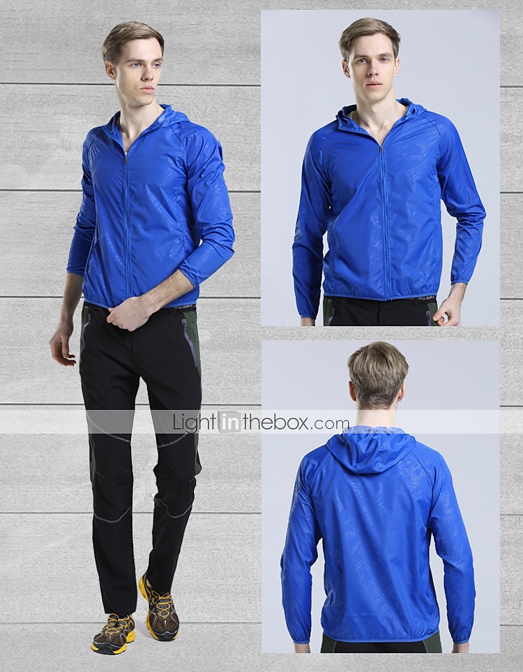 Męskie Damskie Větrovka Pláštěnka Kurtka Running Skin Pełny zameczek Długi rękaw Odzież wierzchnia Athleisure Jesień Nylon Pakowalne Ochrona przeciwsłoneczna UV Odporność na wiatr Szybkie wysychanie 2025 - $12.99 –P4