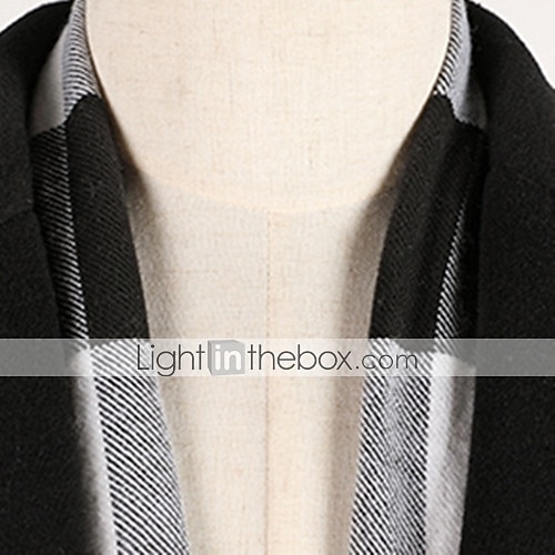 Men's Winter Coat Wool Coat Overcoat Outdoor Work Fall & Winter Wool Outerwear Clothing Apparel Basic Solid Colored Shirt Collar Single Breasted 2025 - $113.99 –P1