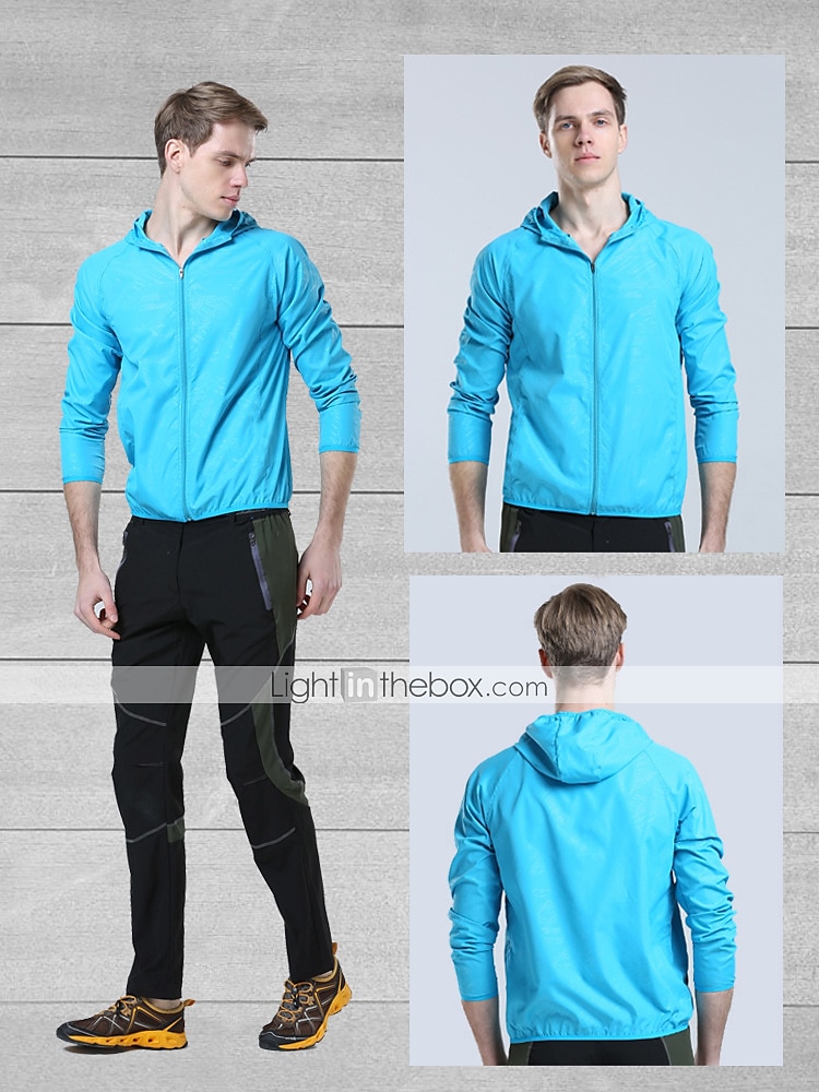 Męskie Damskie Větrovka Pláštěnka Kurtka Running Skin Pełny zameczek Długi rękaw Odzież wierzchnia Athleisure Jesień Nylon Pakowalne Ochrona przeciwsłoneczna UV Odporność na wiatr Szybkie wysychanie 2025 - $12.99 –P1