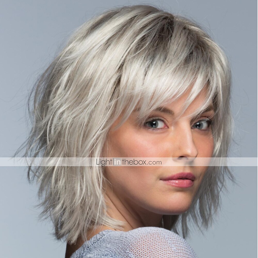 Blonde Wigs for Women Pixie Cut Synthetic Wig Fluffy Short Silver Grey Wigs with Bangs Ombre Hair Wigs Natural Matte Wigs 2026 - $21.99 –P3