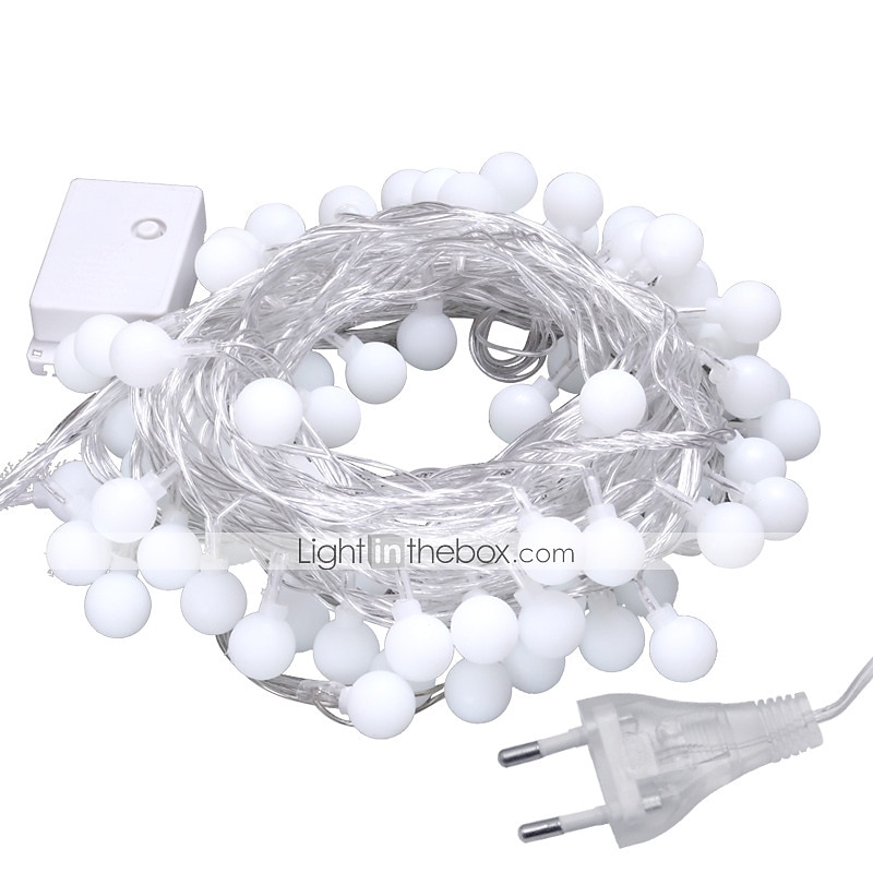 globo luci della stringa 10m 100 led mini palla fata luce all'aperto decorazione di cerimonia nuziale luci impermeabile per interni esterni camera da letto festa giardino albero di natale decor plug del 2025 a $13.99 –P1