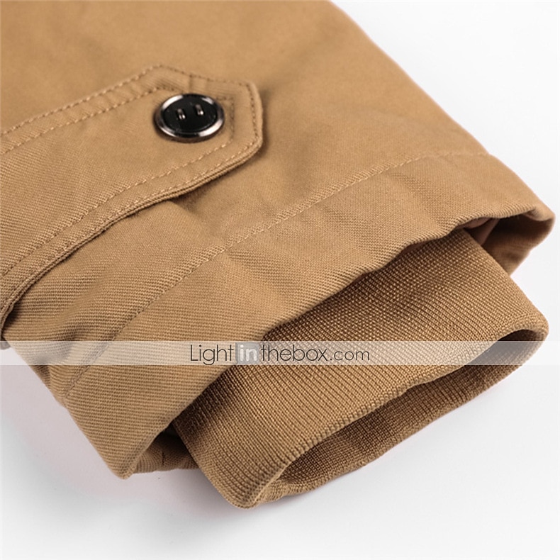 Homens Casaco de inverno Blusão Jaqueta Tática Diário Com Cordão Outono & inverno Cor Sólida Básico Com Capuz Grossa Padrão Algodão Ajuste Largo Preto Verde Tropa Cáqui Casaco de 2025 por $80.99 –P3