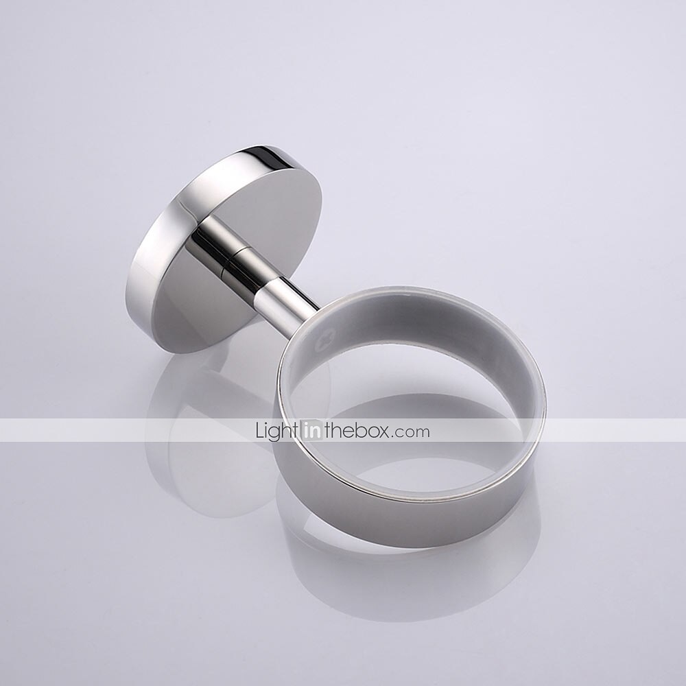 badkamer hardware accessoire handdoek ring/toiletrolhouder/mantel haak/zeepschaal en handdoek houder roestvrij staal wandmontage zilver 2025 - $33.99 –P12