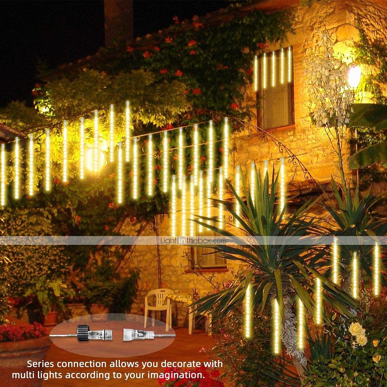 4 Pack Meteor Shower Rain String Lights 50cm Outdoor Christmas Lights Outdoor Decorations 100-240V 32 Tubes 960LED String Lights Waterproof for Christmas Wedding Party Christmas Trees Holiday Wedding 2025 - $88.99 –P18