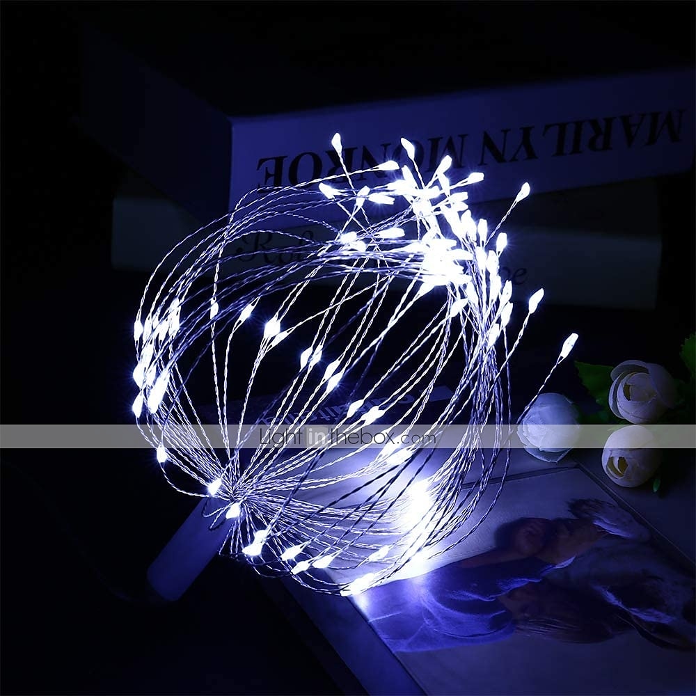 led אורות נצנצים starburst diy חיצוני עמיד למים אורות מחרוזת פיות 8 מצבים עם שלט רחוק למסיבת חתונה עיצוב חדר שינה לחג המולד 4 חבילות 2 חבילות 1 חבילה 2025 - $20.99 –P8