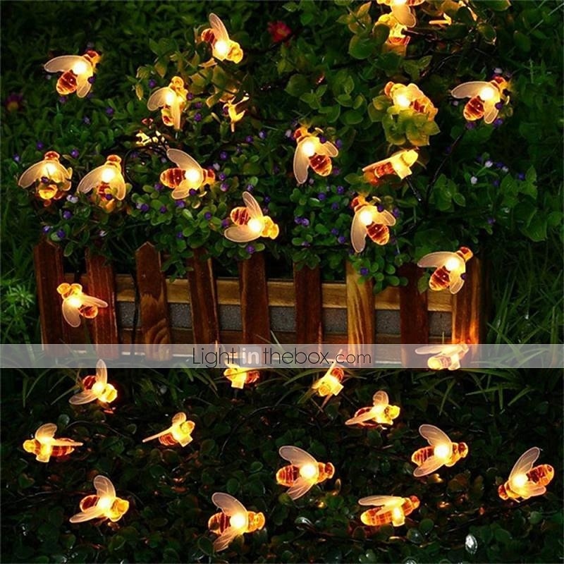 Bee Lights String Led Honey Bee Shape Fairy Lights For Outdoor Home Garden Fence Summer Decoration 2025 - $10.99 –P3