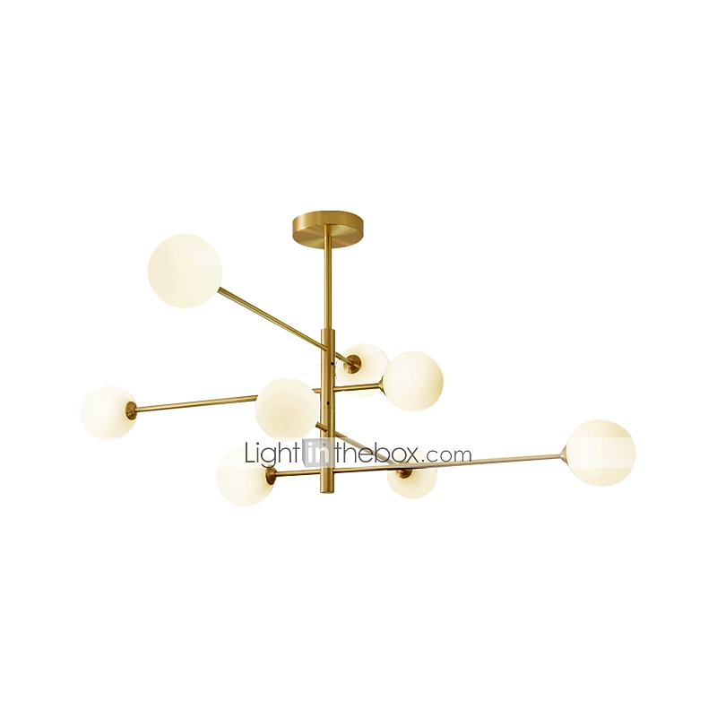 Lampadario a led 105 cm oro lampada a sospensione stile nordico led sputnik design globo paralume in vetro metallo stile moderno elettrolitico 110-120v 220-240v del 2025 a $387.19 –P5