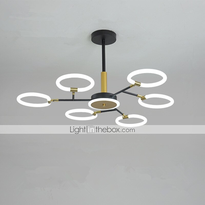 6/8/10 teste lampada a sospensione a led lampadario molecolare a forma di anello regolabile semplice moderna luce nordica stile di lusso soggiorno camera da letto sala da pranzo ristorante del 2025 a $722.72 –P7