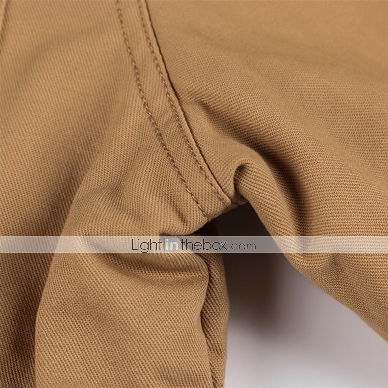 Homens Casaco de inverno Blusão Jaqueta Tática Diário Com Cordão Outono & inverno Cor Sólida Básico Com Capuz Grossa Padrão Algodão Ajuste Largo Preto Verde Tropa Cáqui Casaco de 2025 por $80.99 –P2