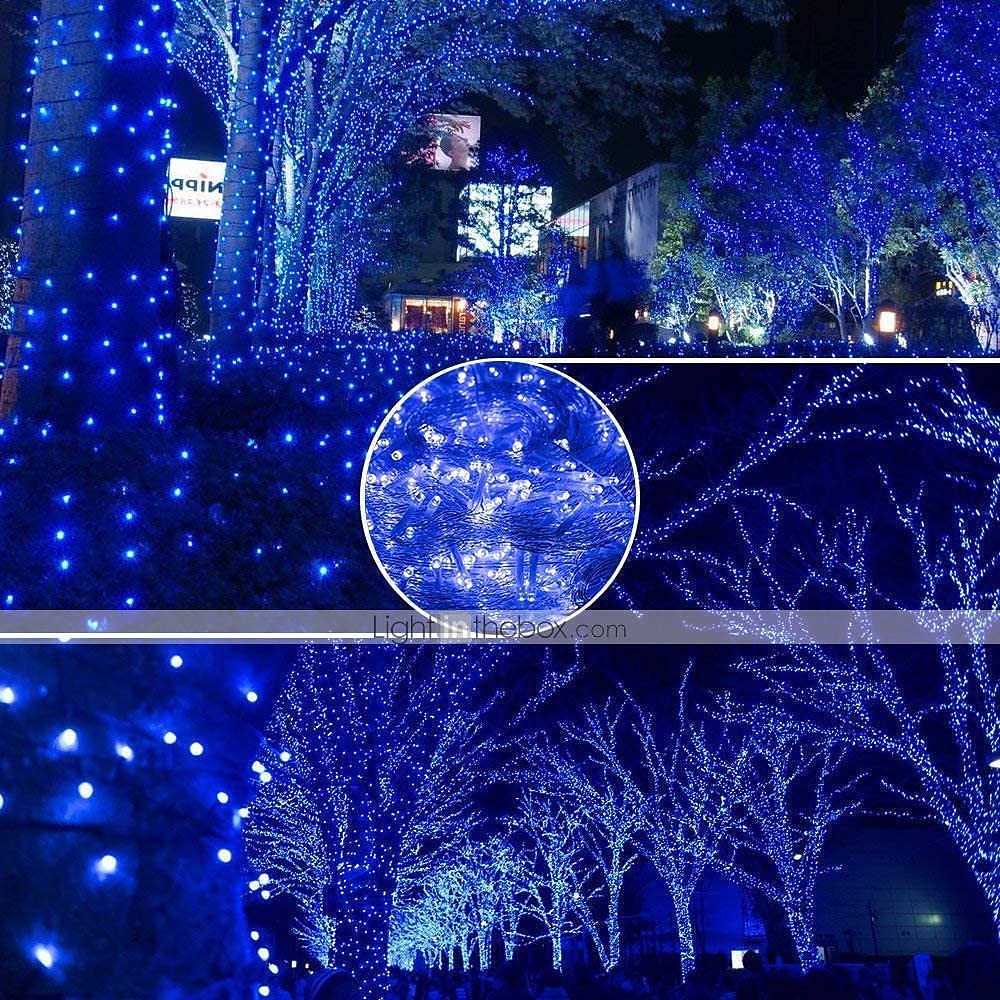 led lichtslingers 800 leds 400 leds 300 leds 200 leds 100 leds plug in lichtslingers 8 modi waterdicht binnen buiten kerstboom bruiloftsfeest slaapkamer decoraties eu stekker 220-240v en ons stekker 2025 - $15.99 –P6