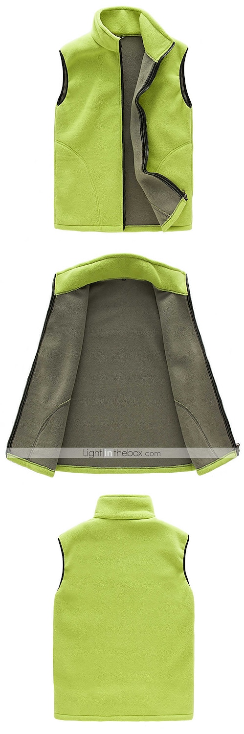 Per donna Giubbino da escursione Gilet di pile da escursione Inverno All'aperto Tinta unica Antivento Traspirante Caldo Comodo Canottiera / Gilet / Canotta Top Campeggio e hiking Caccia Sci Nero del 2025 a $12.79 –P5