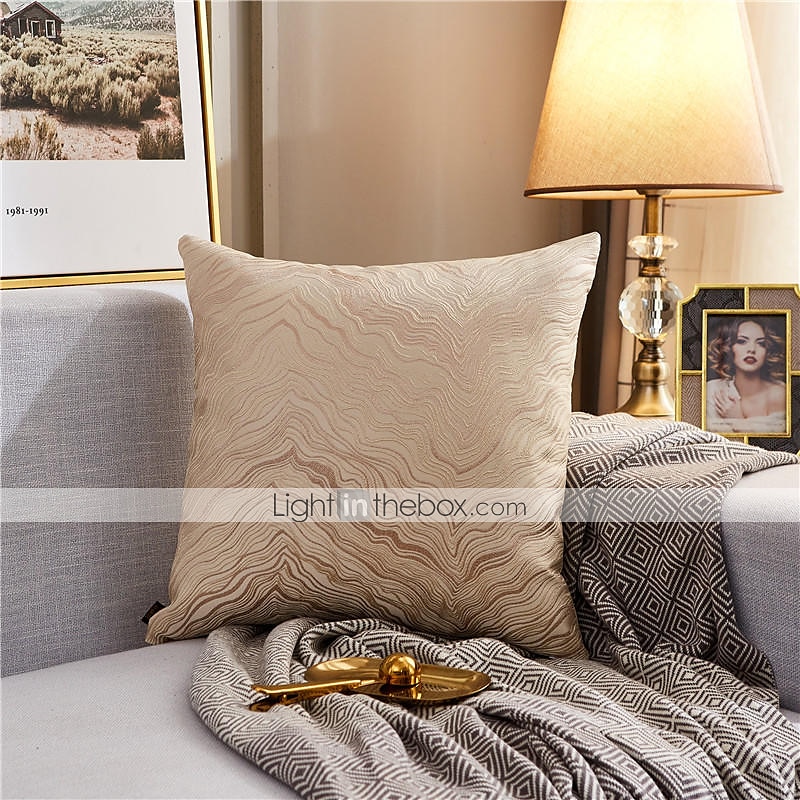 Almofadas decorativas textura cor combinando linha dourada jacquard bordado capa de almofada sala de estar quarto sofá capa de almofada almofada ao ar livre para sofá cama cadeira de 2025 por $19.99 –P11