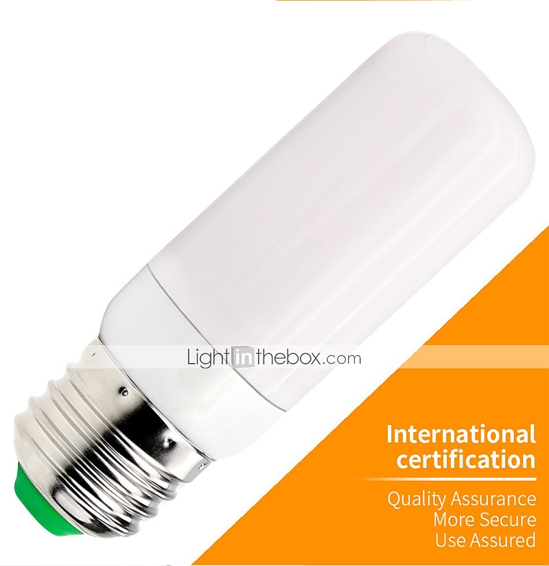 4pcs 1pcs New LED Dynamic Flame Effect Fire Light Bulb E27 LED Corn Bulb Creative Flickering Emulation 5W LED Lamp Light 2025 - $10.49 –P3