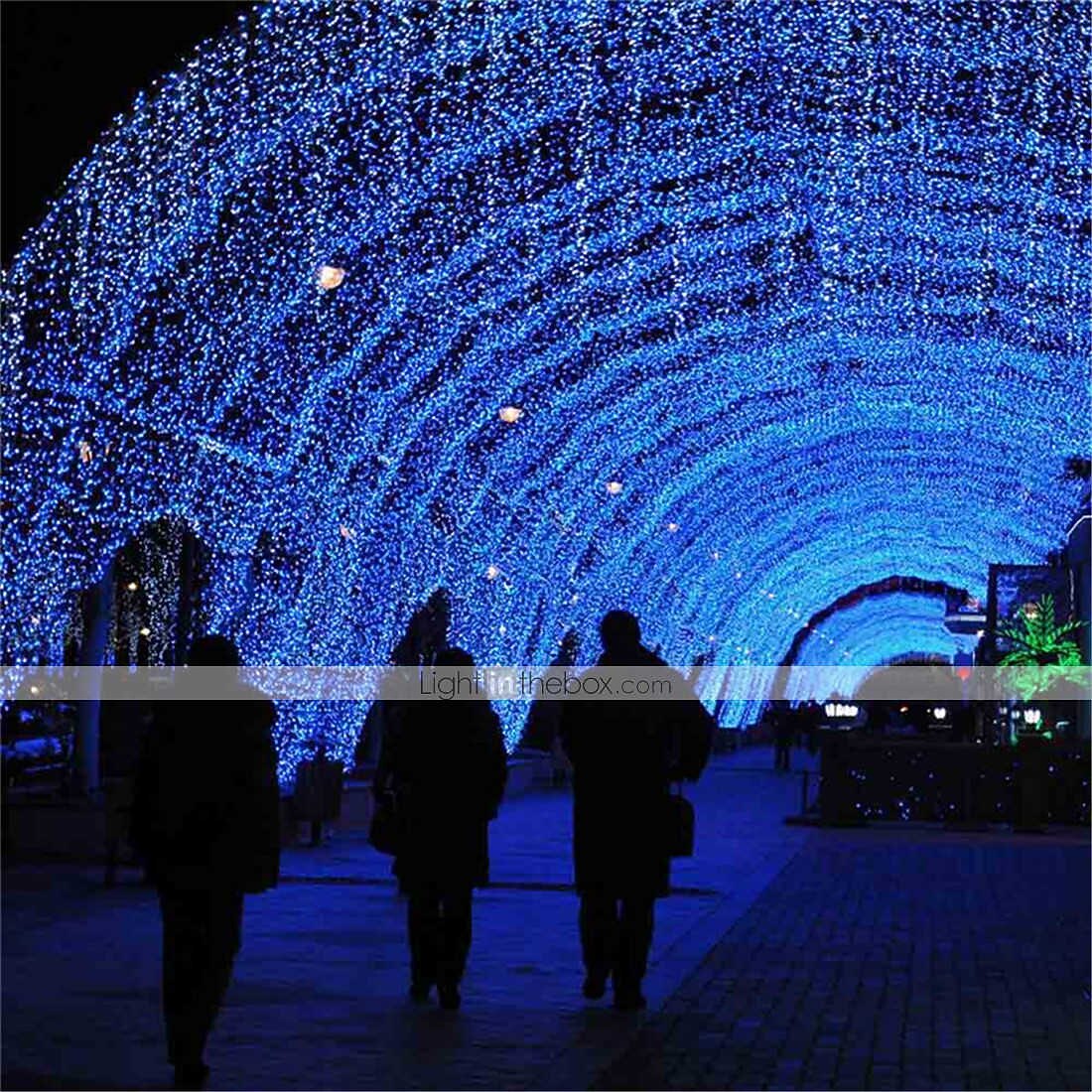 LED Sznurki Świetlne 6Mx3M 600LED 3Mx3M 300LED 4M 96LED Girlanda Light Droop LED Kurtyna Sople Sznurki Świetlne Dekoracyjne do Ogrodów Centrów Handlowych 2026 - $21.99 –P6