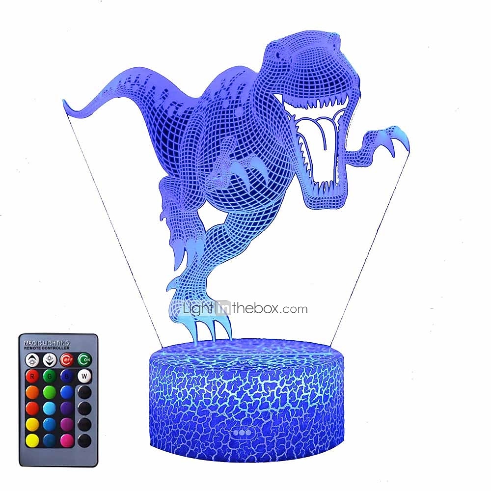 3d φωτιστικό νύχτας δεινοσαύρων για παιδικό υπνοδωμάτιο έξυπνος αισθητήρας αφής φωτιστικό νύχτας με τηλεχειριστήριο usb επαναφορτιζόμενη 7/16 χρώματα κομοδίνο φωτιστικό δεινόσαυρος παιχνίδια για 2025 - $18.99 –P8