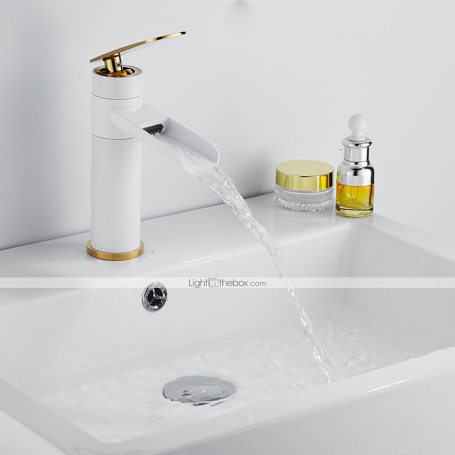 Bathroom Sink Faucet,Rotatable Electroplated Centerset Single Handle One Hole Bath Taps with Hot and Cold Switch 2025 - $97.99 –P4