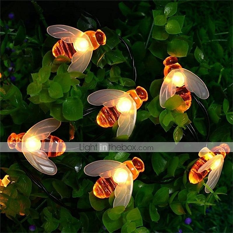 Bee Lights String Led Honey Bee Shape Fairy Lights For Outdoor Home Garden Fence Summer Decoration 2025 - $10.99 –P6