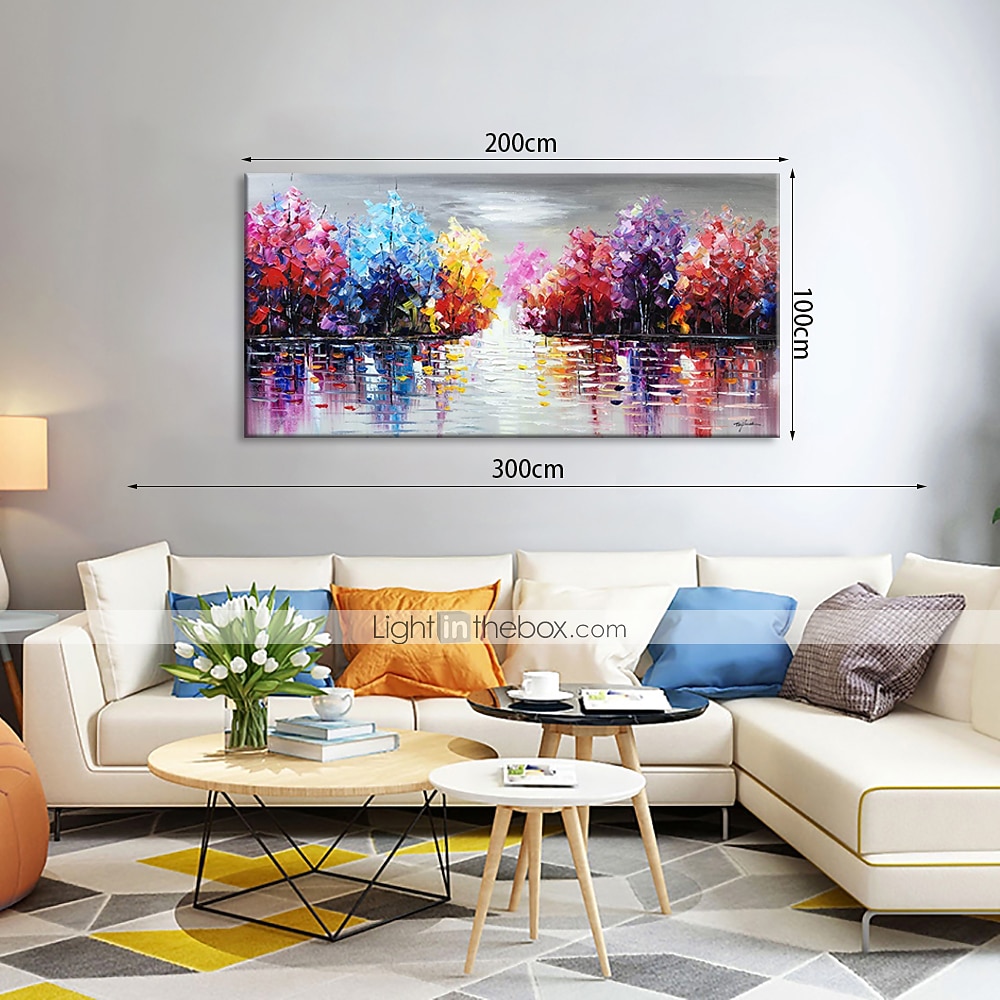 olieverfschilderij handgeschilderd - abstract landschap modern opgerold canvas (geen frame) 2026 - $89.99 –P5