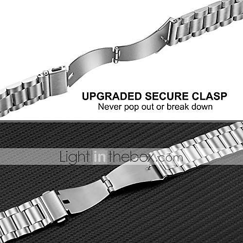 Watch Band for Samsung Galaxy Galaxy Watch 3 45mm 46mm Gear S3 Classic Frontier 2 Neo Live Stainless Steel Replacement  Strap Quick Release 22mm Link Bracelet Wristband 2025 - $9.99 –P2