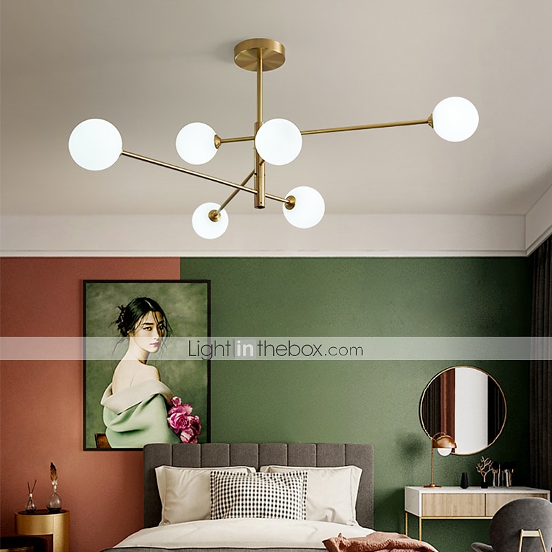 105 cm LED Ceiling Light Nordic Style Cluster Design Modern Geometric Shapes Single Design Pendant Light Metal Sputnik Gold Black Electroplated 110-120V 220-240V 2025 - $318.19 –P3
