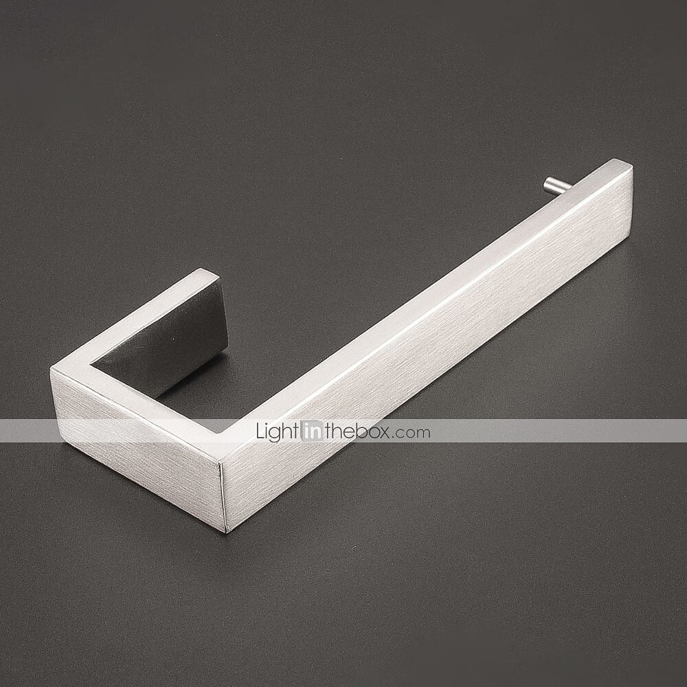 accessorio hardware per il bagno porta carta igienica / porta accappatoio e asta singola per bagno in acciaio inossidabile a parete argento spazzolato 4 pezzi / 3 pezzi / 1 pezzo del 2025 a $28.99 –P8