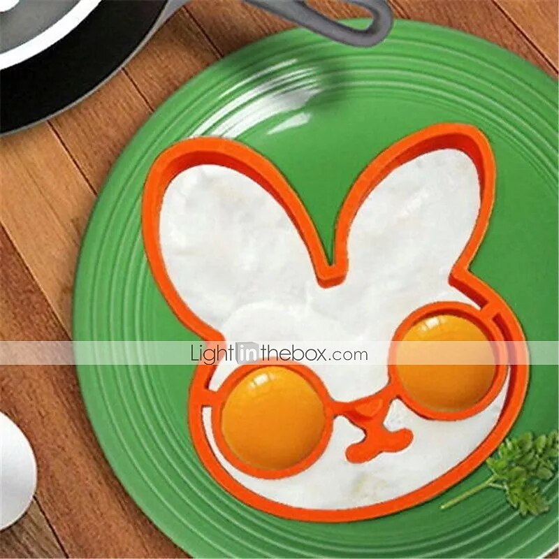 Orange Silicone Bunny Cartoon Fried Egg Mold