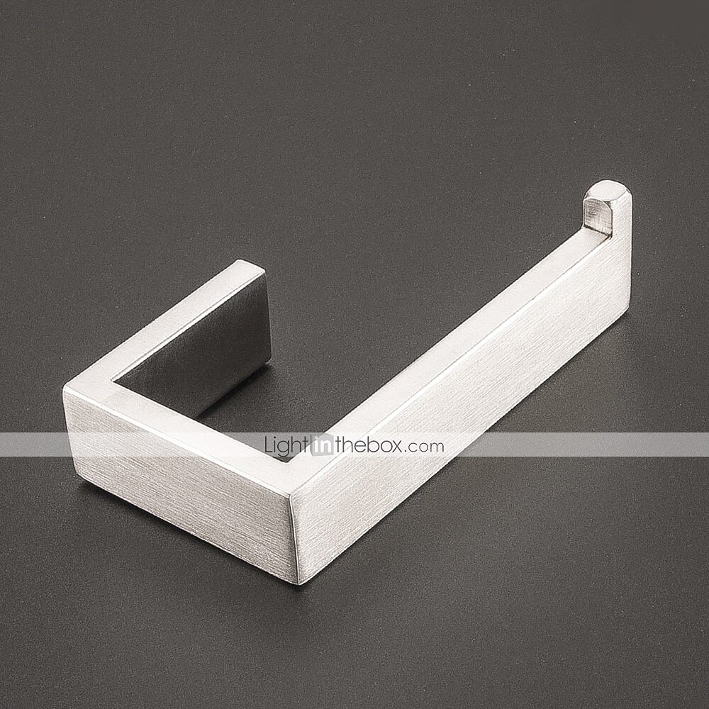accessorio hardware per il bagno porta carta igienica / porta accappatoio e asta singola per bagno in acciaio inossidabile a parete argento spazzolato 4 pezzi / 3 pezzi / 1 pezzo del 2025 a $28.99 –P13