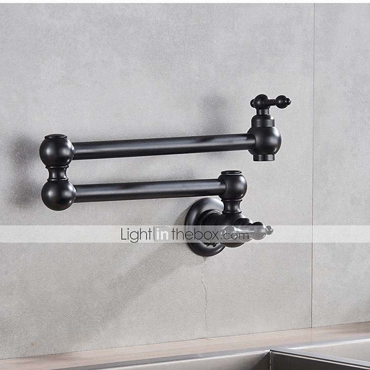 kjøkkenkran, kjøkkenkran, veggmontert grytefyll, sammenleggbar kjøkkenkran i messing 2025 - $170.99 –P1