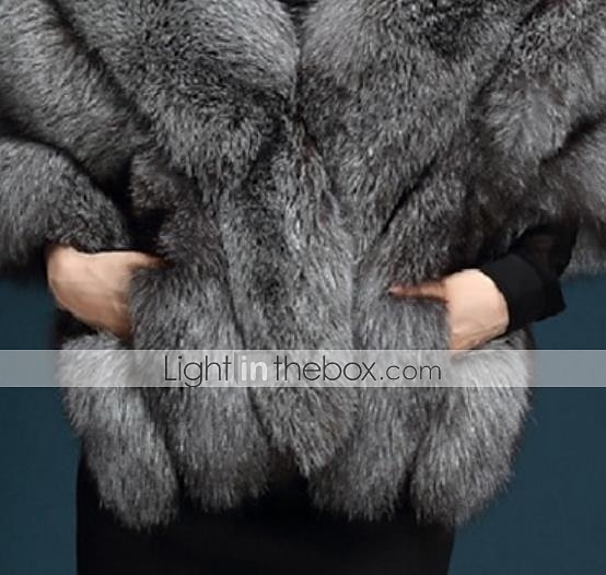 Kurze Ärmelschal Falsches Fell Herbsthochzeit  Party  Abend Damen Wrap mit Spitze  Unifarben um zu beeindrucken 2025 - $59.99 –P1