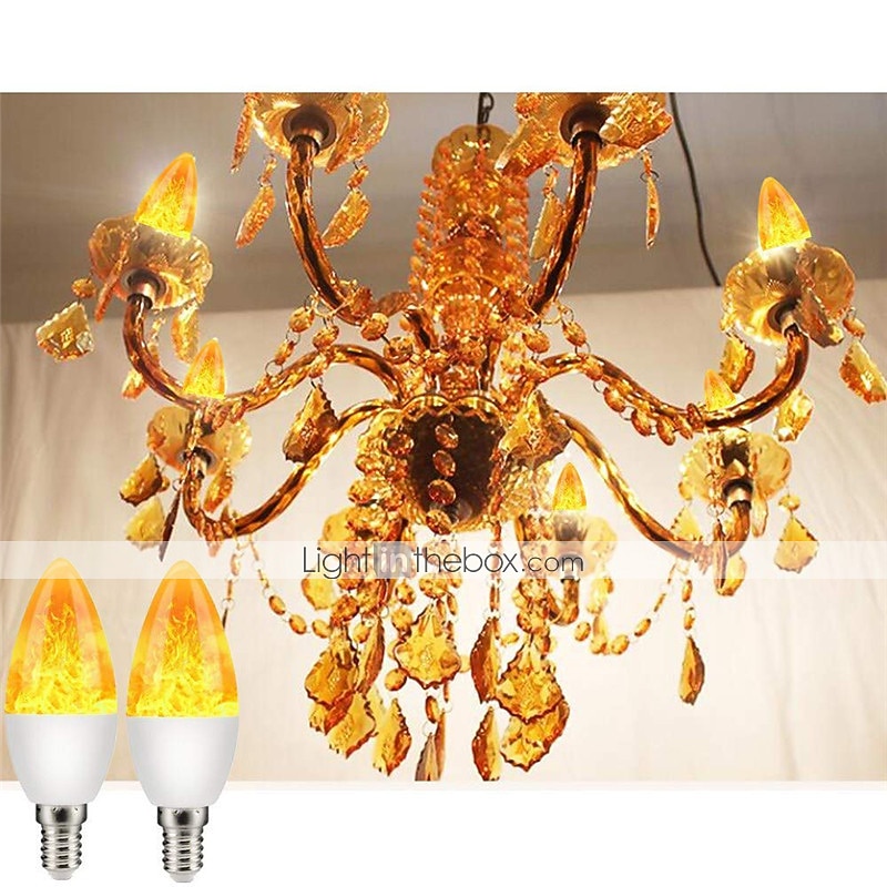 E14 3w fuoco fiamma lampadine 3 modalità candelabri bianco caldo lampadario a lume di candela per halloween decorazioni per feste di natale c35 c35l 85-265v del 2026 a $14.49 –P2