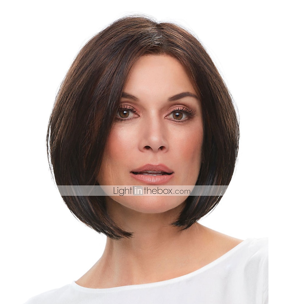parrucche marroni per le donne parrucca sintetica parrucca dritta bob corti capelli sintetici marrone scuro design alla moda delle donne confortevole squisito marrone del 2026 a $21.99 –P1