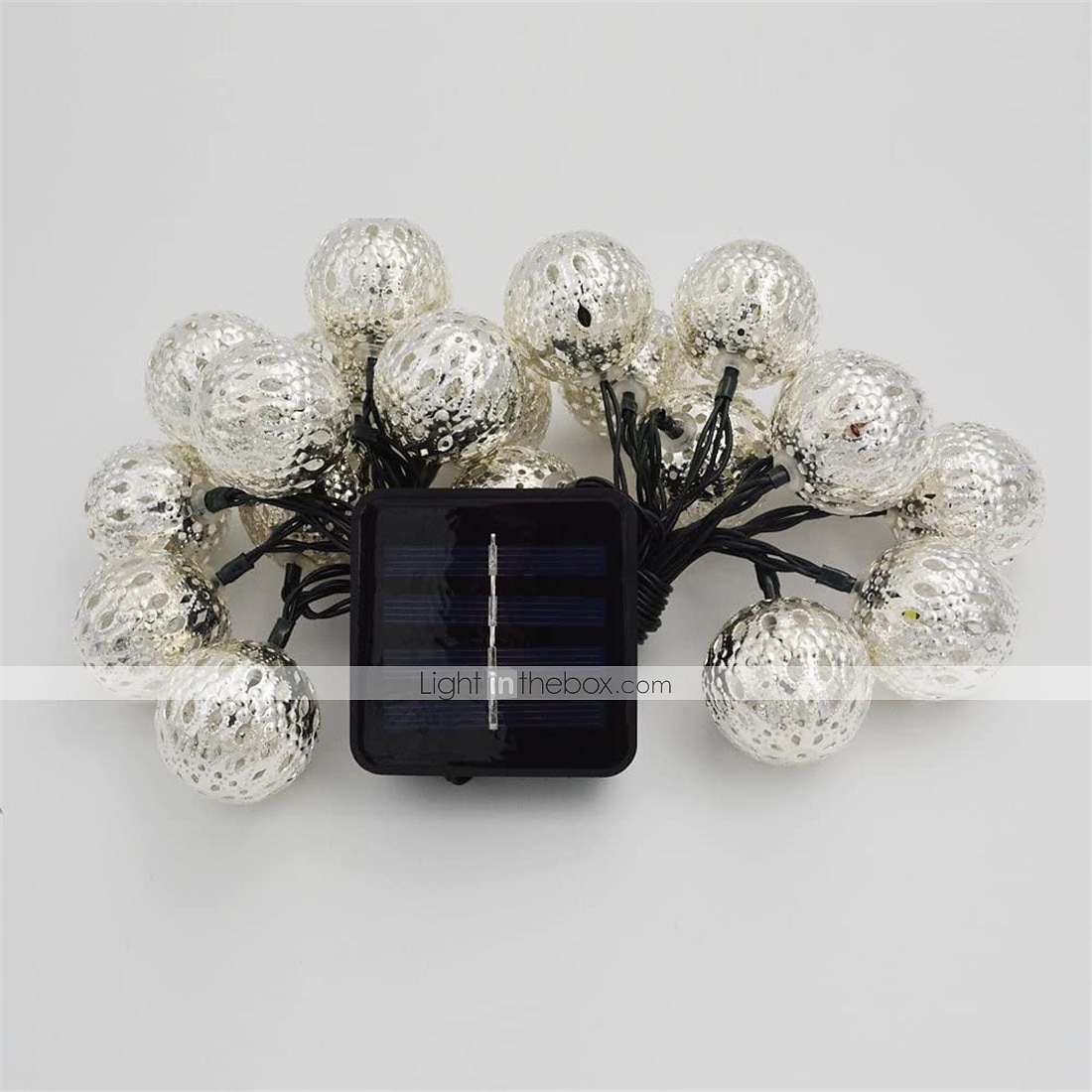 Boule marocaine lumières extérieures guirlandes solaires 5/7/10m 20/30/50leds globe guirlandes lumineuses lanterne multicolore blanc chaud blanc rvb pour extérieur jardin cour patio arbre de noël fête de 2025 ? $12.49 –P12