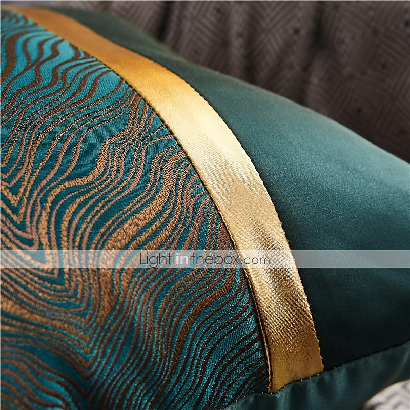 Almofadas decorativas textura cor combinando linha dourada jacquard bordado capa de almofada sala de estar quarto sofá capa de almofada almofada ao ar livre para sofá cama cadeira de 2025 por $19.99 –P3