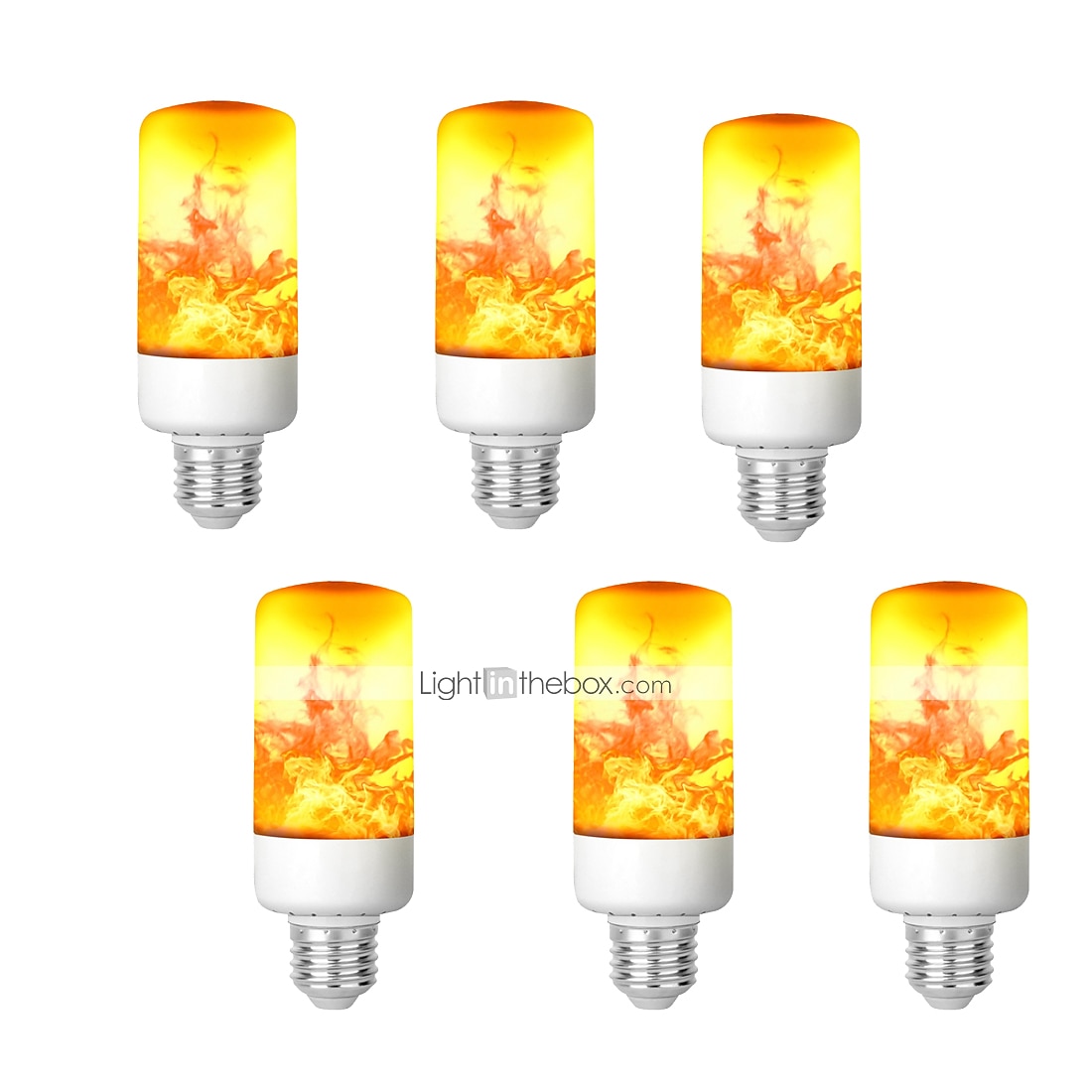 E12 3-Mode LED Fackel Feuer Lampe Flammen Effekt Glühbirne Flacker Birne Neue 